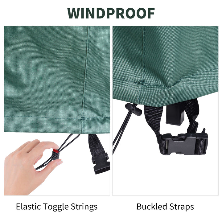 MCL Garden Patio Large Furniture Set Round Cover 600D Oxford Waterproof, Ф193 x 80H cm, Green