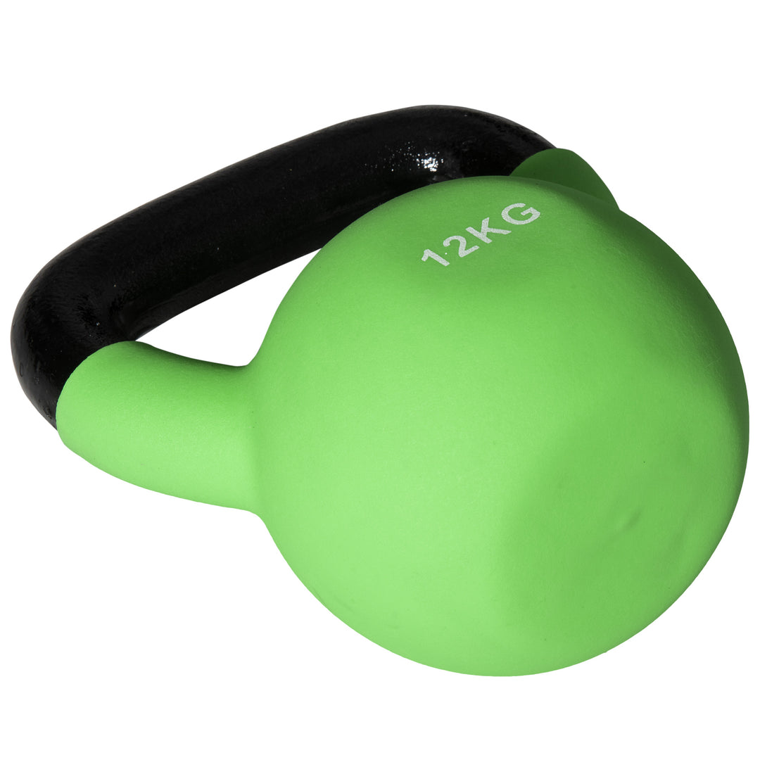 Soft Kettlebell, 12kg Kettle Bell with Non-Slip Handle for Home Gym Weight Lifting and Strength Training, Green