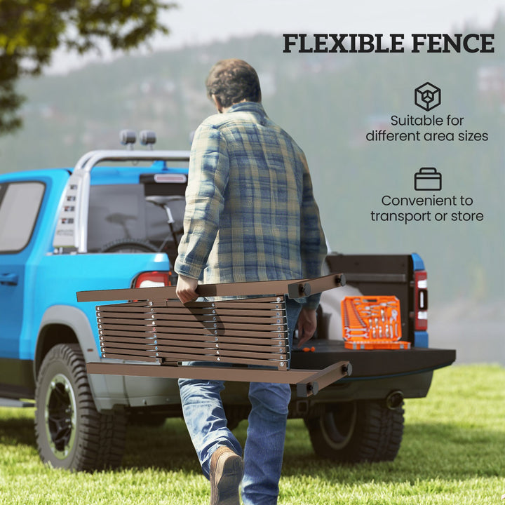 Expanding Trellis Fence, Freestanding Movable Fence, Foldable Garden S