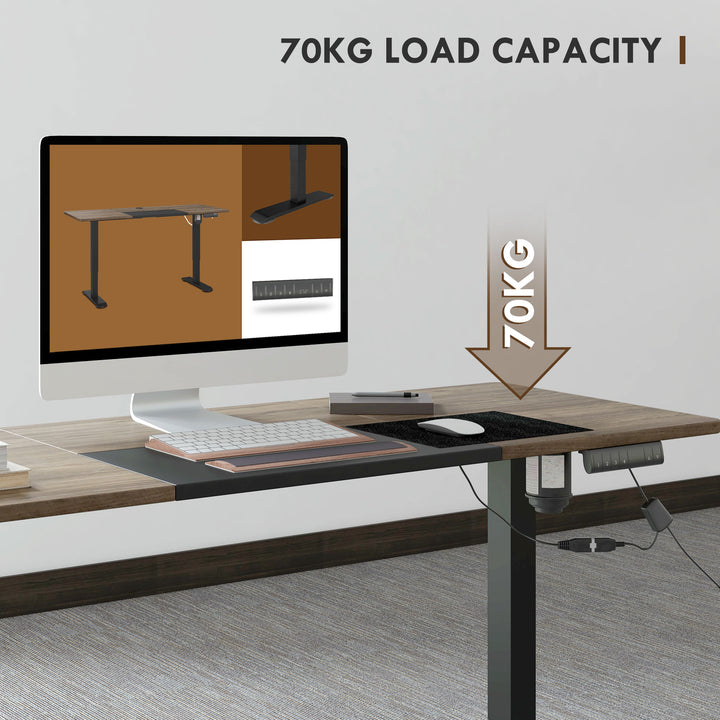 72-116cm Adjustable Electric Standing Desk, with LED Display - Black