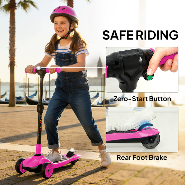 Three-Wheel Foldable Electric Scooter for Kids Aged 6-10 Years