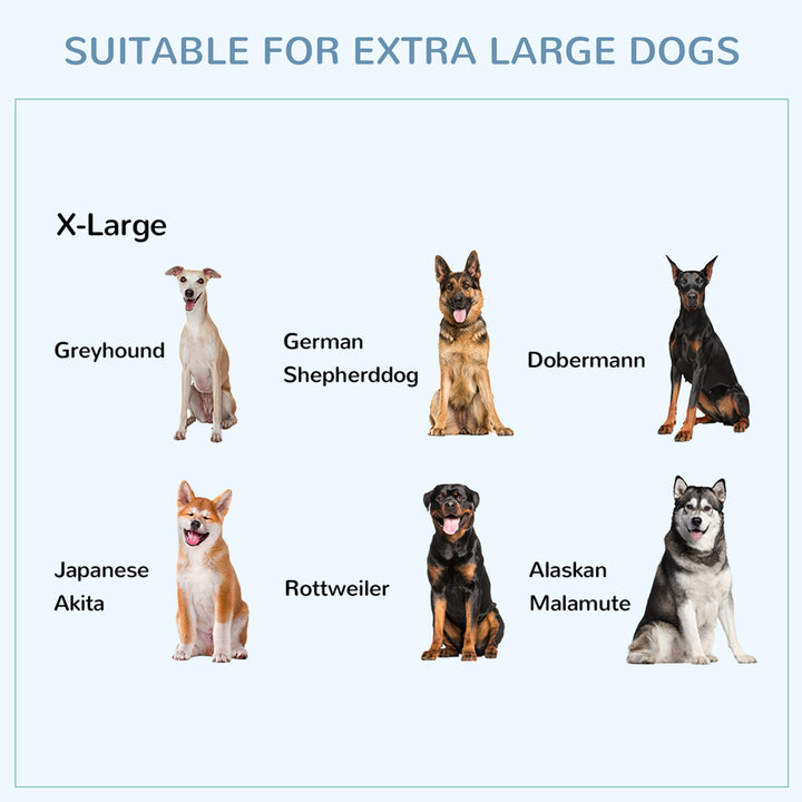 MCL 43" Heavy Duty Metal Dog Crate Pet Cage with Tray Wheeled Dog Kennel - Black (Large)