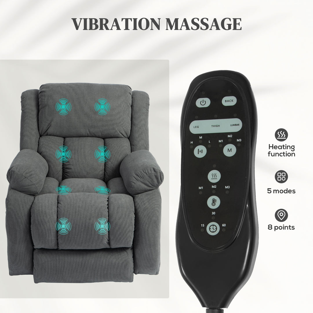 Recliner Armchair Lift Chair, Electric Recliner Chair with Vibration M