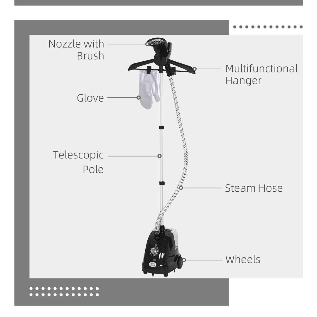 Clothes Steamer with Adjustable Pole Clothes Steamer 11 Steam Levels 4