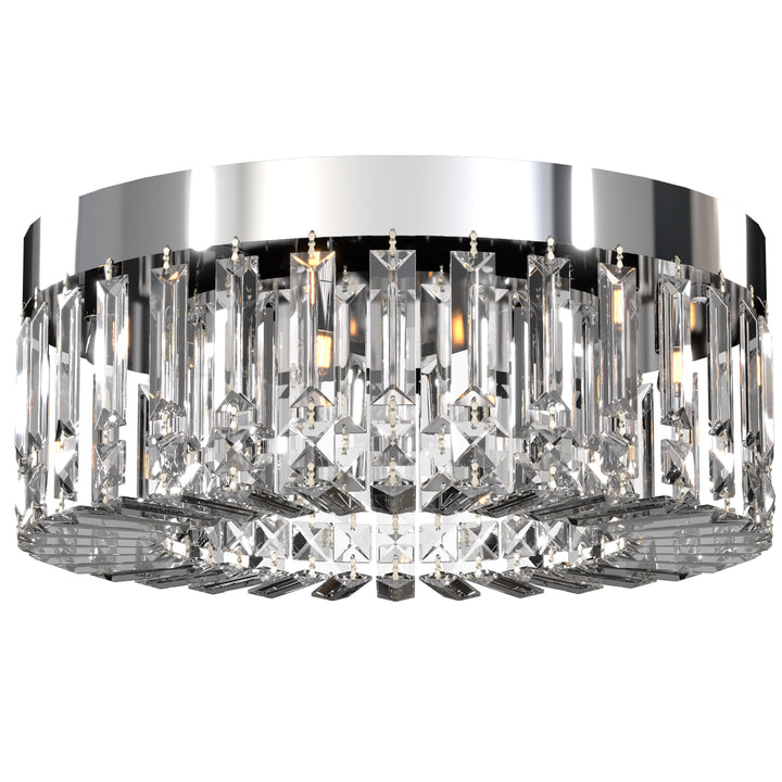 Crystal Chandeliers with 160 Crystal Pendants, 6-Light Ceiling Light f