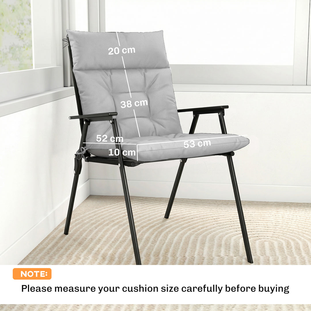 Patio Chair Cushions Set of 4, Waterproof Non-Slip Lounge Chair Cushio
