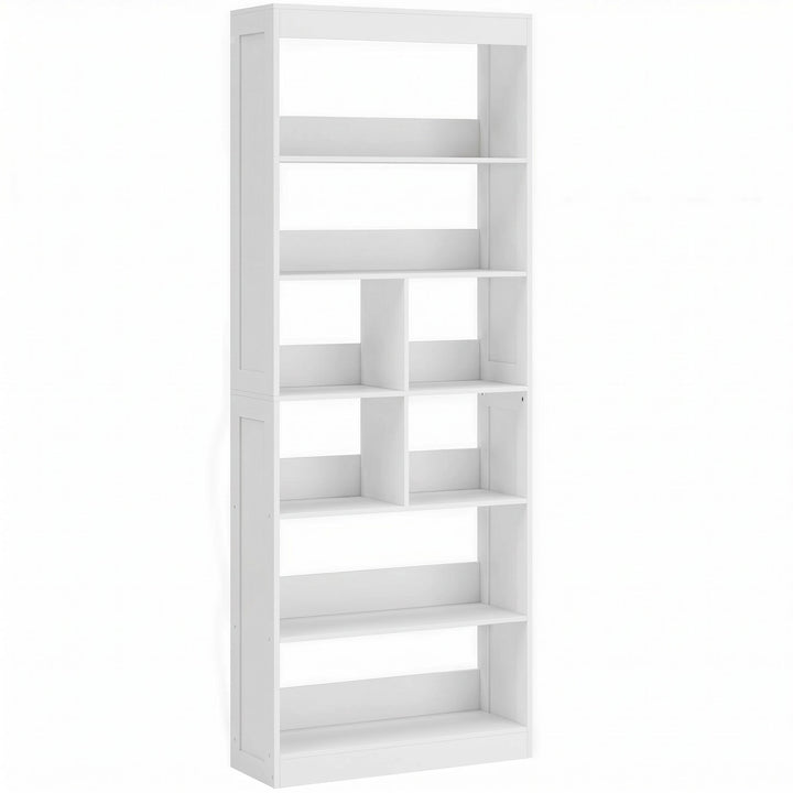 Bookcase, 6-Tier Bookshelf with Open Storage Shelves, Cubes, 180 cm Ta