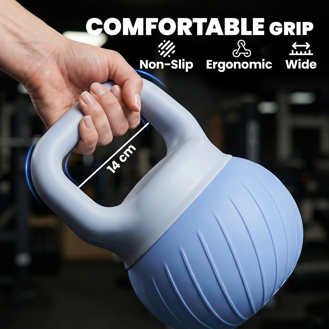 Soft Kettlebell, 10kg Kettle Bell with Anti-Slip Grip for Home Gym Wei
