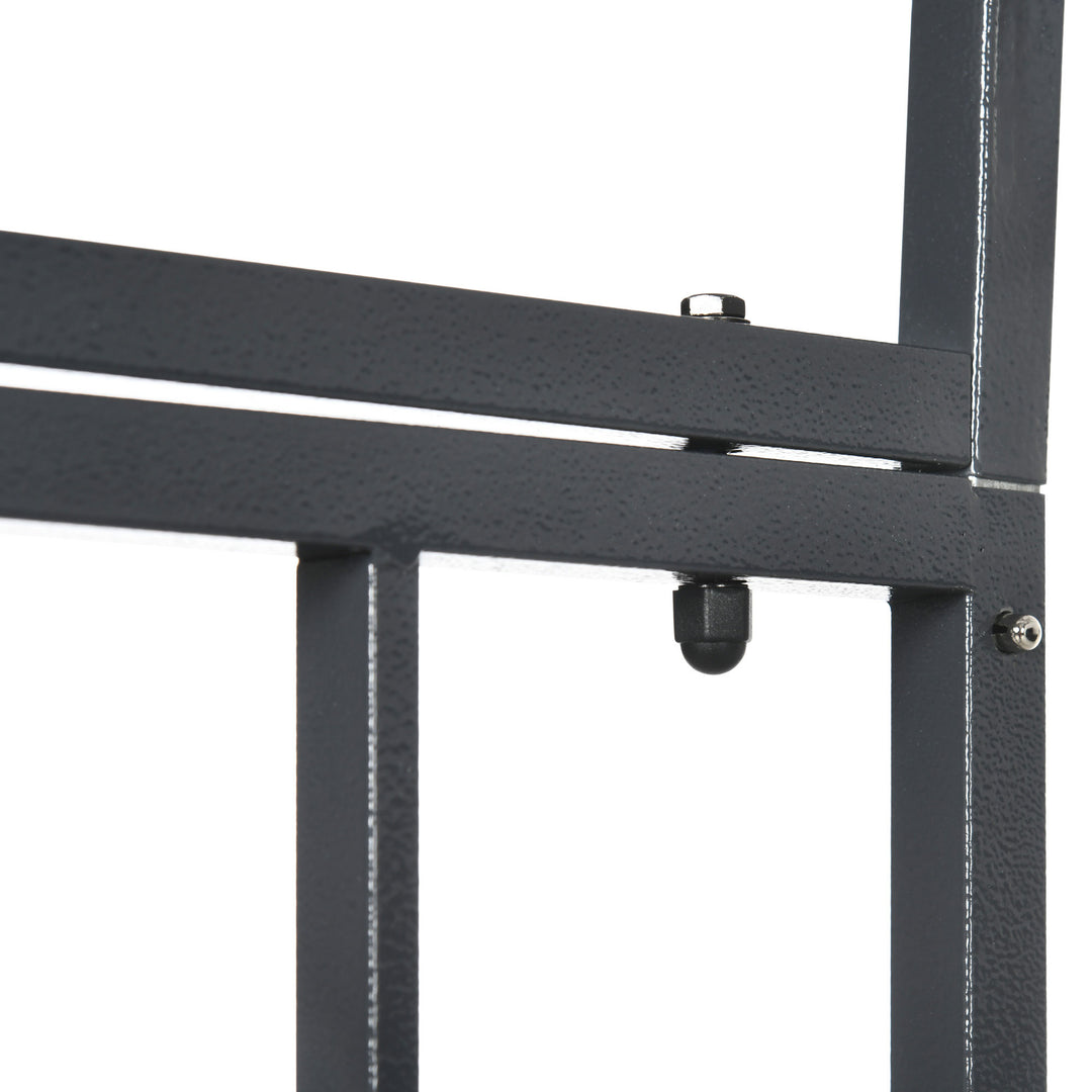 Outdoor Garden Arch with Double Gates, Metal Garden Arbor for Climbing