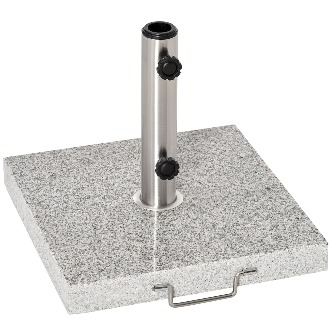 25kg Garden Umbrella Base Durable Parasol Holder Patio Furniture Outdoor Sunshade Marble Stand