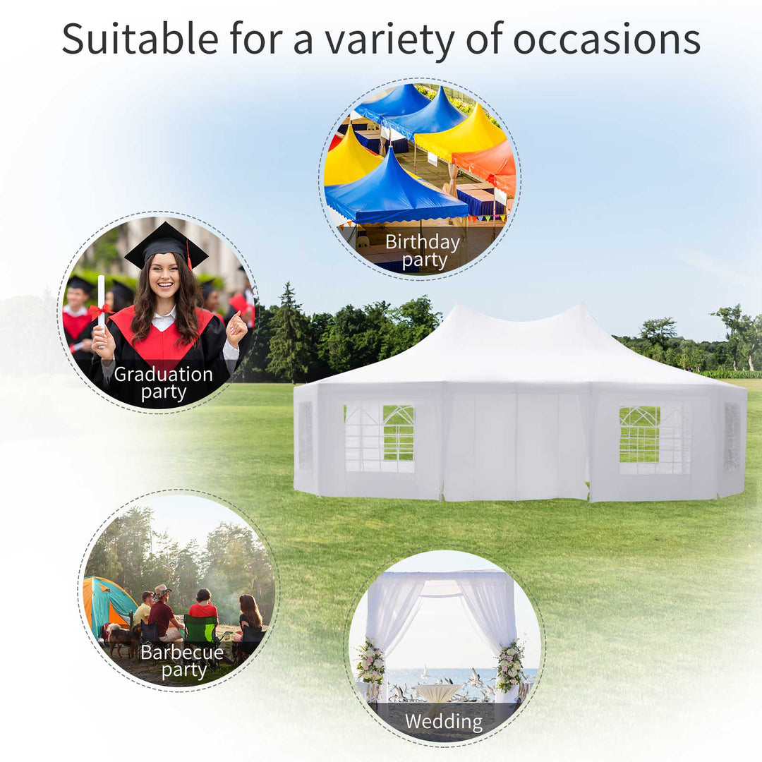 Outsunny 8.9x6.5 m Waterproof Marquee Canopy