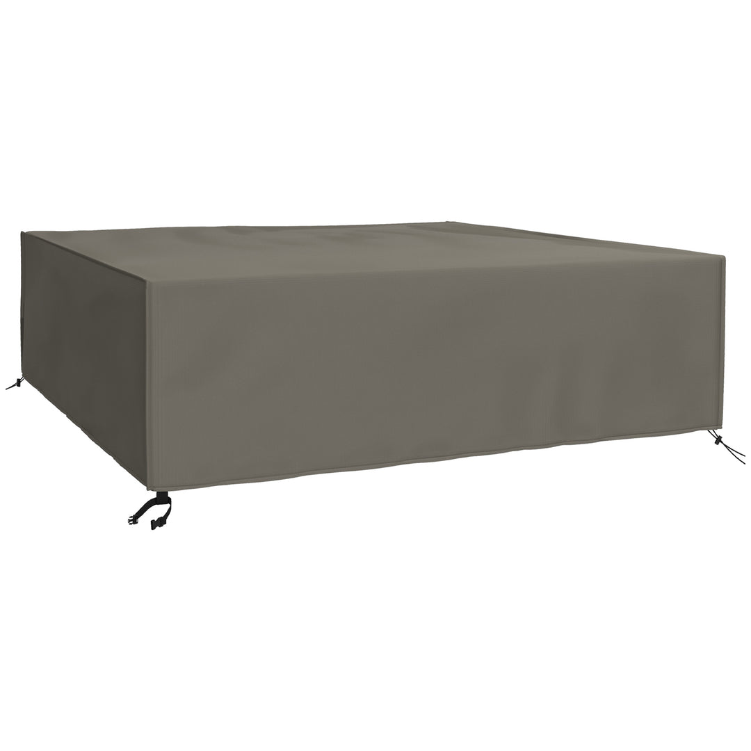 Large Square Patio Garden Furniture Set Cover 600D Oxford Waterproof, 230 x 230 x 70cm, Grey
