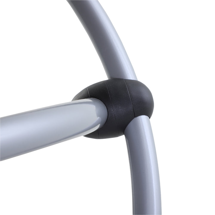 MCL Outdoor Orbital Lounger Zero Gravity Patio Chaise Sun Lounger Foldable Rocking Chair with Pillow, Grey