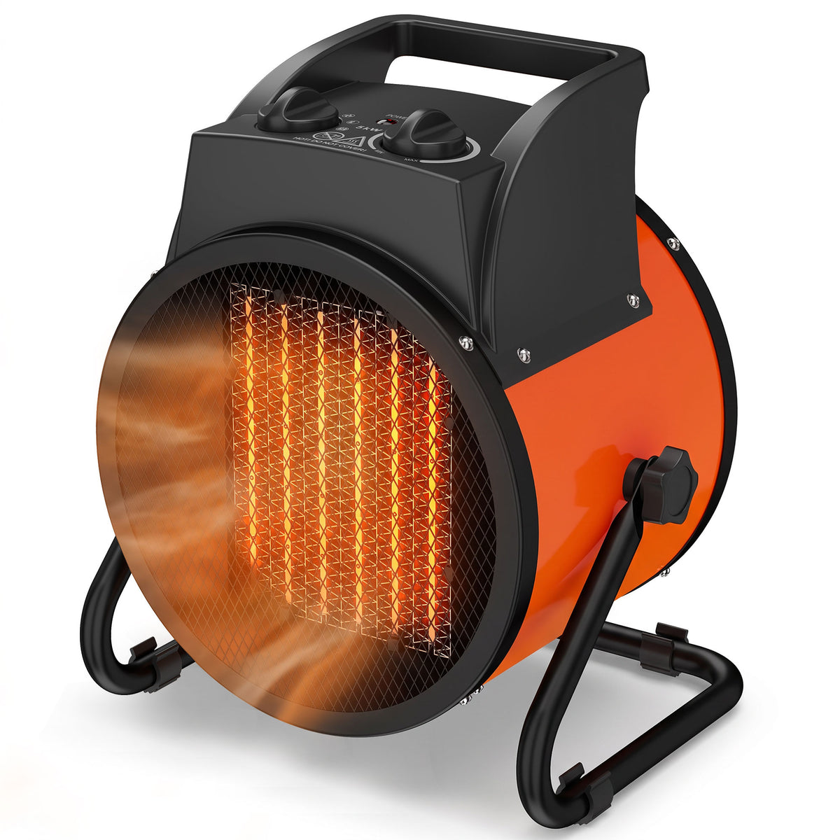 Industrial Fan Heater 5000W with Tilting, Electric Ceramic Space - view 2