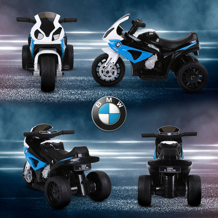 Electric Motorbike for Kids Ride on BMW Motorbike W/Headlights and Music, 6V, Blue