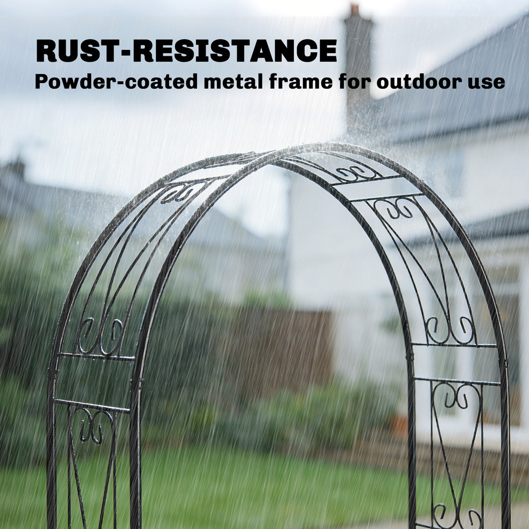 Garden Arch, Arbour Trellis for Climbing Plants, Rose Arch for Wedding