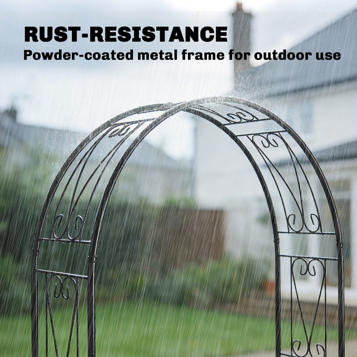 Garden Arch, Arbour Trellis for Climbing Plants, Rose Arch for Wedding
