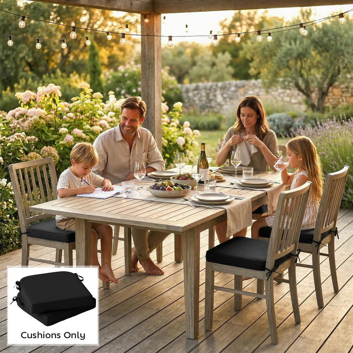 Outdoor Chair Seat Cushions Set of 2, Garden Chair Cushions with 7cm T
