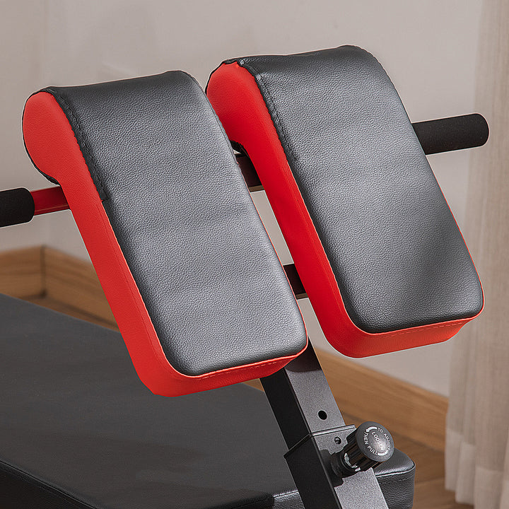Multifunction Weight Bench with 2 Dumbbells, 7-Level Adjustable Hyper Extension Sit-up Bench