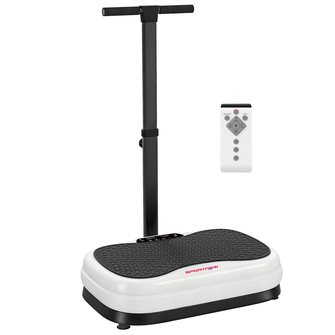 Vibration Plate, with Adjustable/Removable Handle, Preset Modes, 50 Speeds