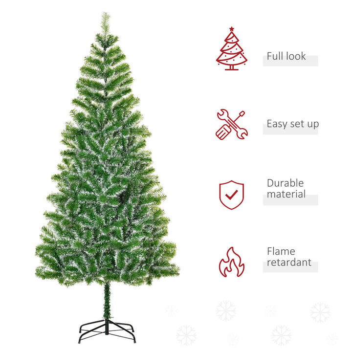 HOMCOM Christmas Tree 2.1M W/ Metal Stand