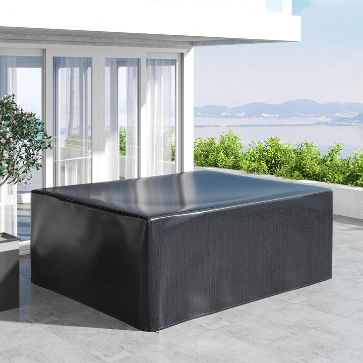 Garden Furniture Cover, Waterproof Anti-UV Large Protective Patio Set Covers, 235 x 190 x 90cm, Black