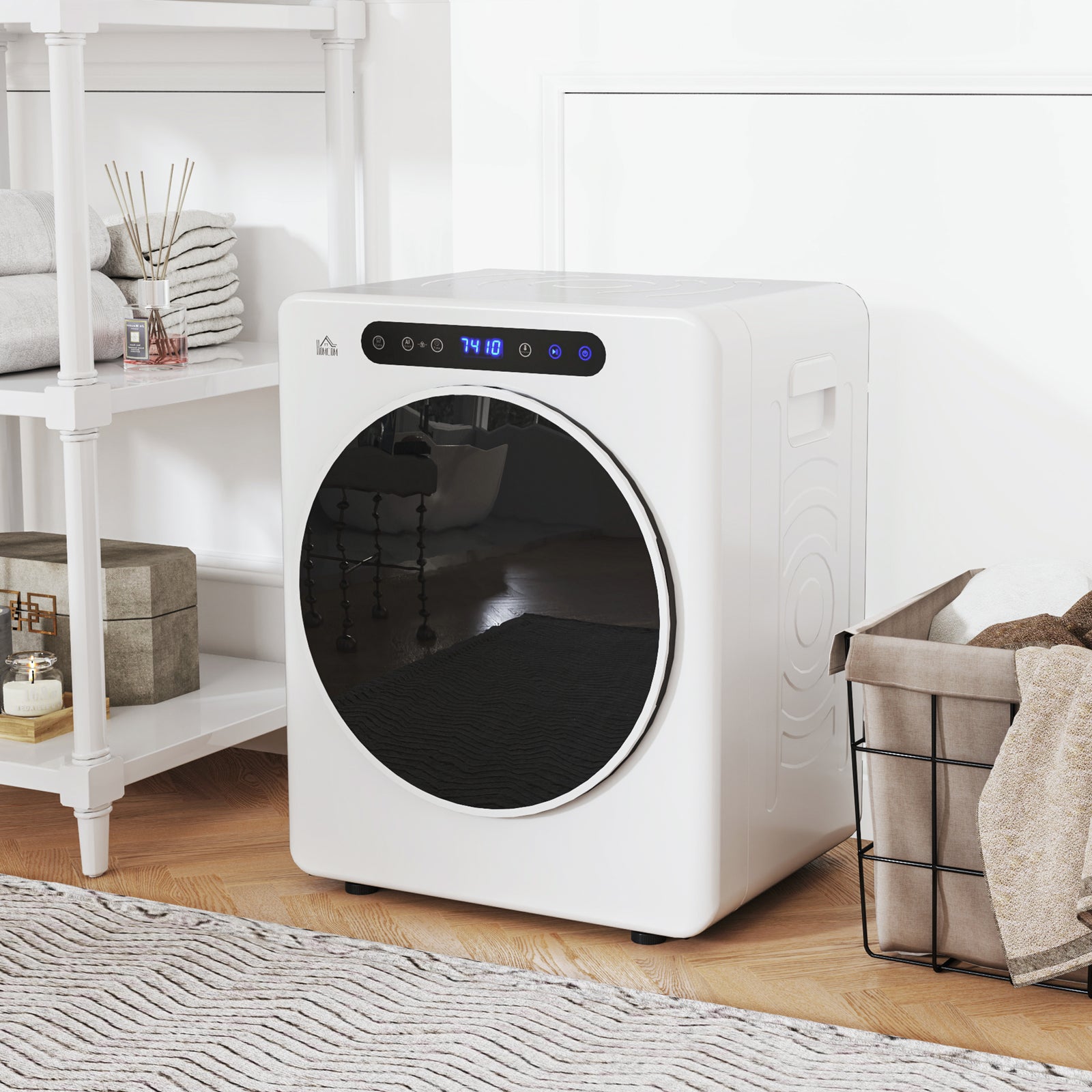 4kg Compact 40-60℃ Tumble Dryer - White