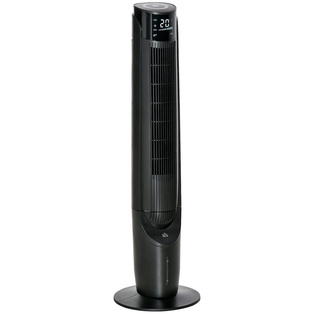 MCL Ice Cooling Tower Fan, Water Conditioner Evaporative Air Cooler Unit with 4 Modes, 3 Speed, Remote Control, Timer, Oscillating for Home Bedroom, Black