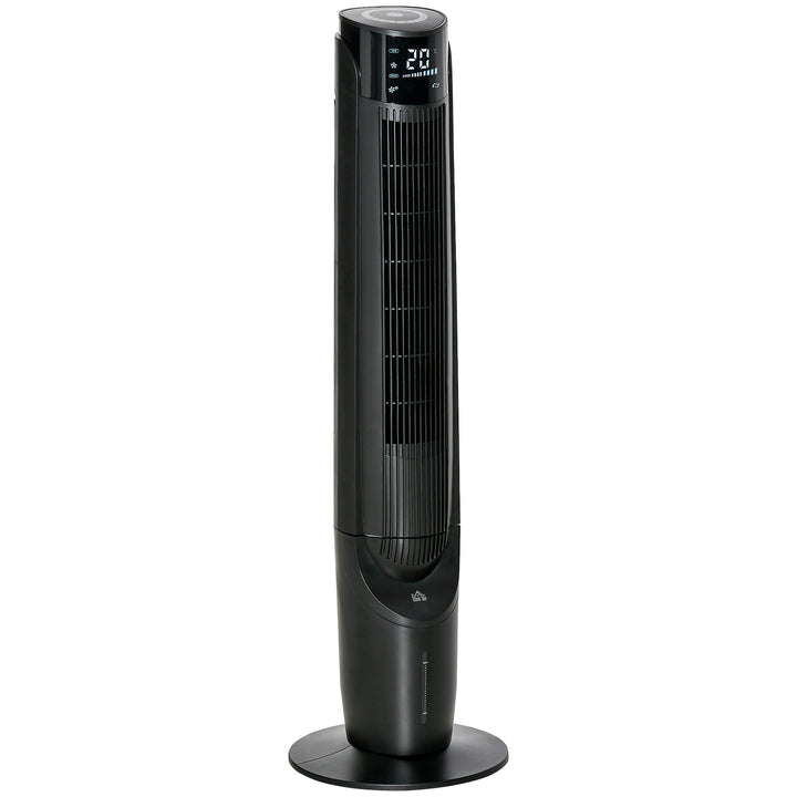 MCL Ice Cooling Tower Fan, Water Conditioner Evaporative Air Cooler Unit with 4 Modes, 3 Speed, Remote Control, Timer, Oscillating for Home Bedroom, Black