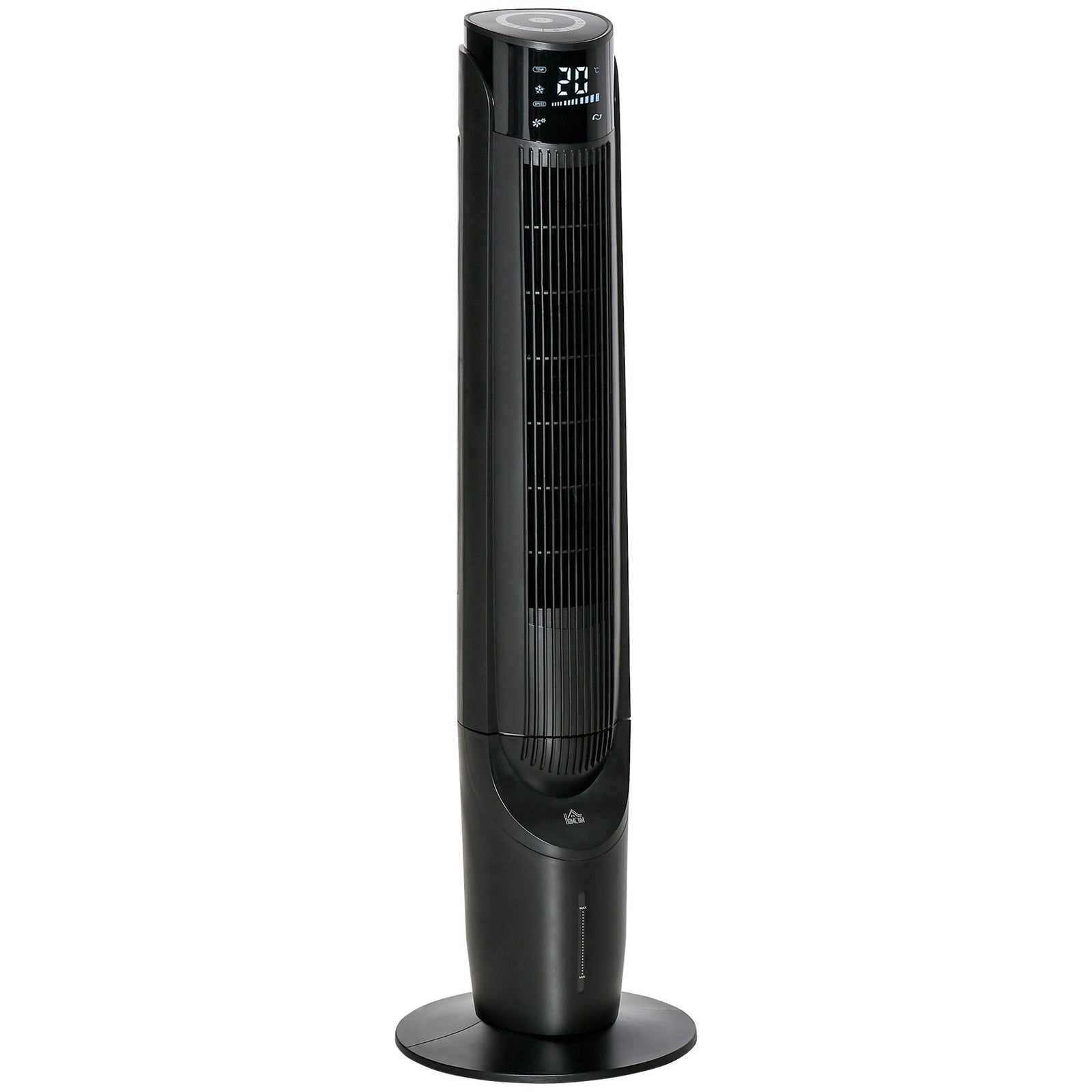 Ice Cooling Tower Fan, Water Conditioner Evaporative Air Cooler Unit with 4 Modes, 3 Speed, Remote Control, Timer, Oscillating for Home Bedroom, Black