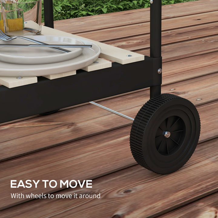 Charcoal BBQ, with Five Position Grill Grate - Red