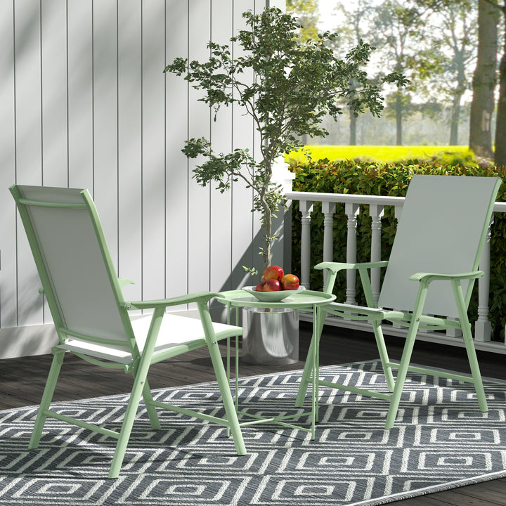 Steel Removable Tray Top Garden Table - Green
