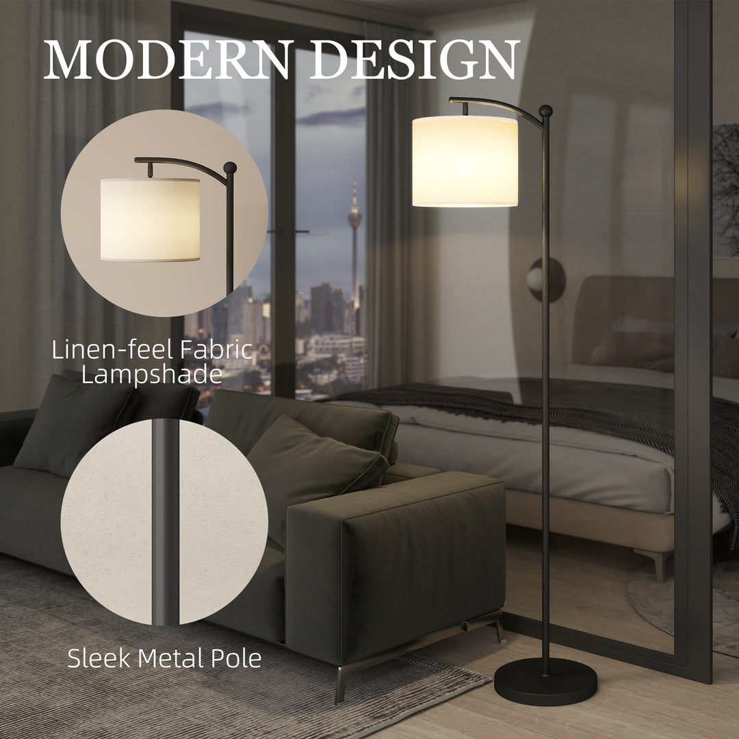 LED Floor Lamp, Stepless Dimmable Reading Standing Lamp with Magnetic Remote Control and 11 Colours Temperature & 11 Brightness Levels, 60 Min Timer for Living Room, Bedroom, Office, Black