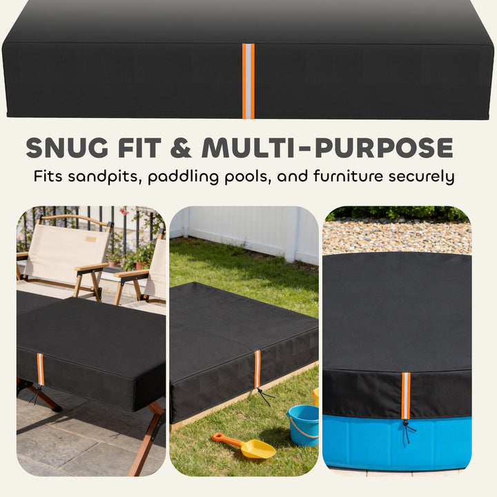 Sandbox Cover, Square Sandpit Cover Waterproof Dustproof UV Protection