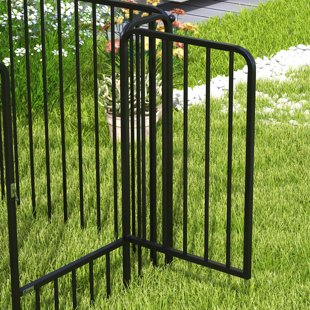 80cm 8 Panels Heavy Duty Dog Pen, Pet Playpen for Indoors, Outdoors, Small, Medium Dogs