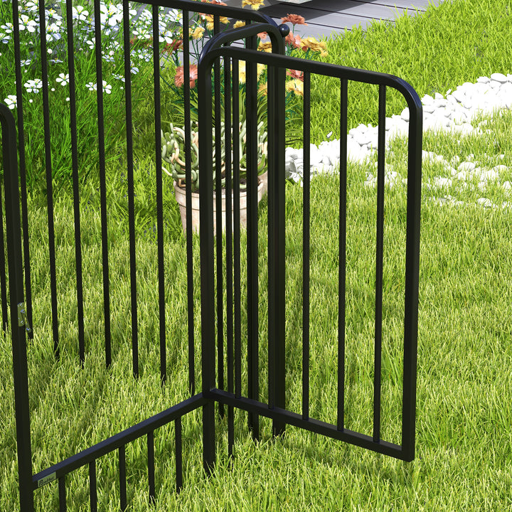 80cm 8 Panels Heavy Duty Dog Pen, Pet Playpen for Indoors, Outdoors, Small, Medium Dogs