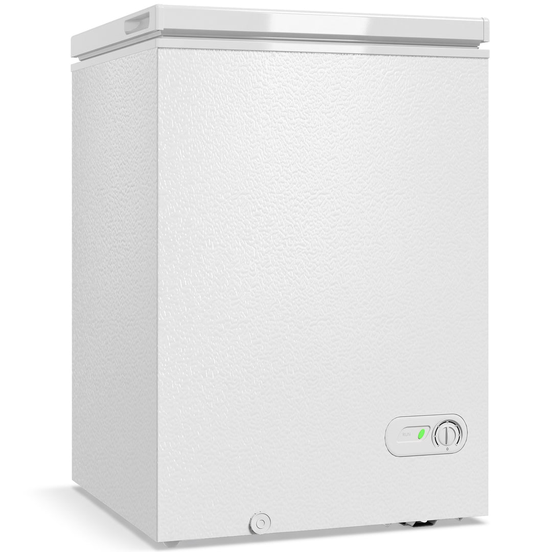 91L Freestanding Chest Freezer with Removable Storage Basket, Chest - White