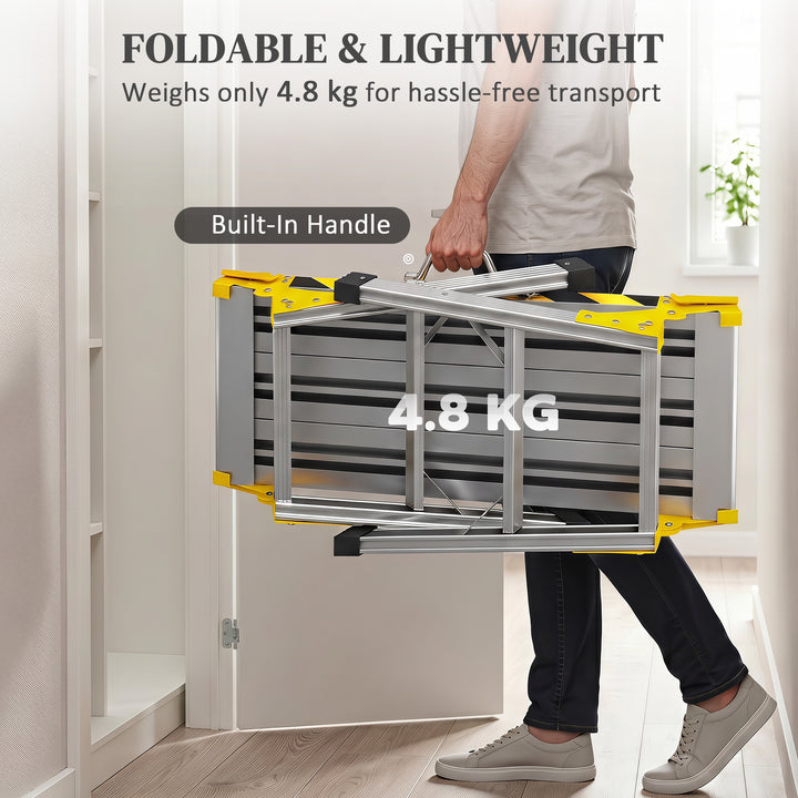 Work Bench, Foldable Aluminium Alloy Tool Stand with Handle, Non Slip,