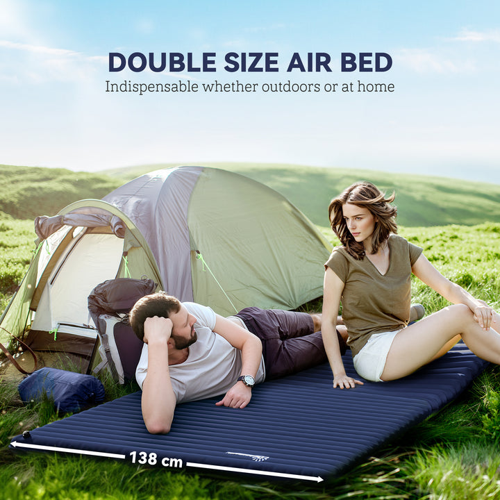 MCL 2 Person Camping Inflatable Mattress - Navy Blue