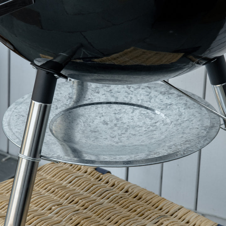 Portable Kettle Charcoal Grill - Black