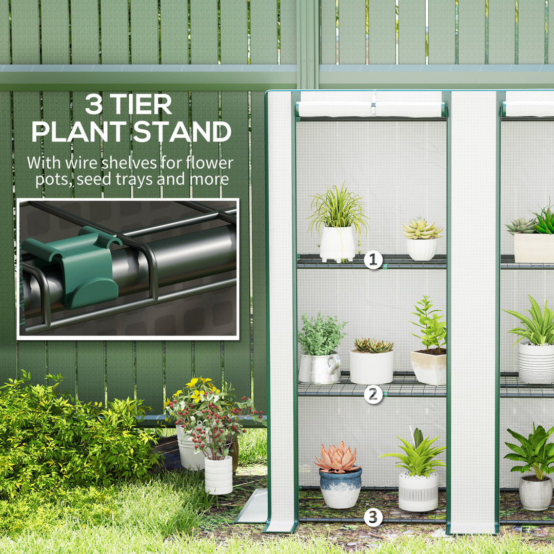 Three-Tier Mini Greenhouse - White