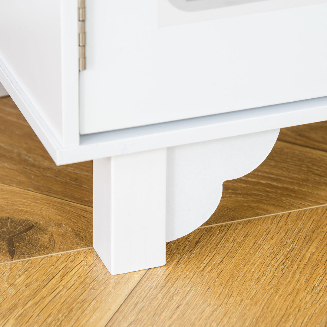 MCL Kids Wooden Play Kitchen Toy Cooking Set Pretend Role Playset, with, Cooking Bench, Stainless Steel Pot for 3-6 Years