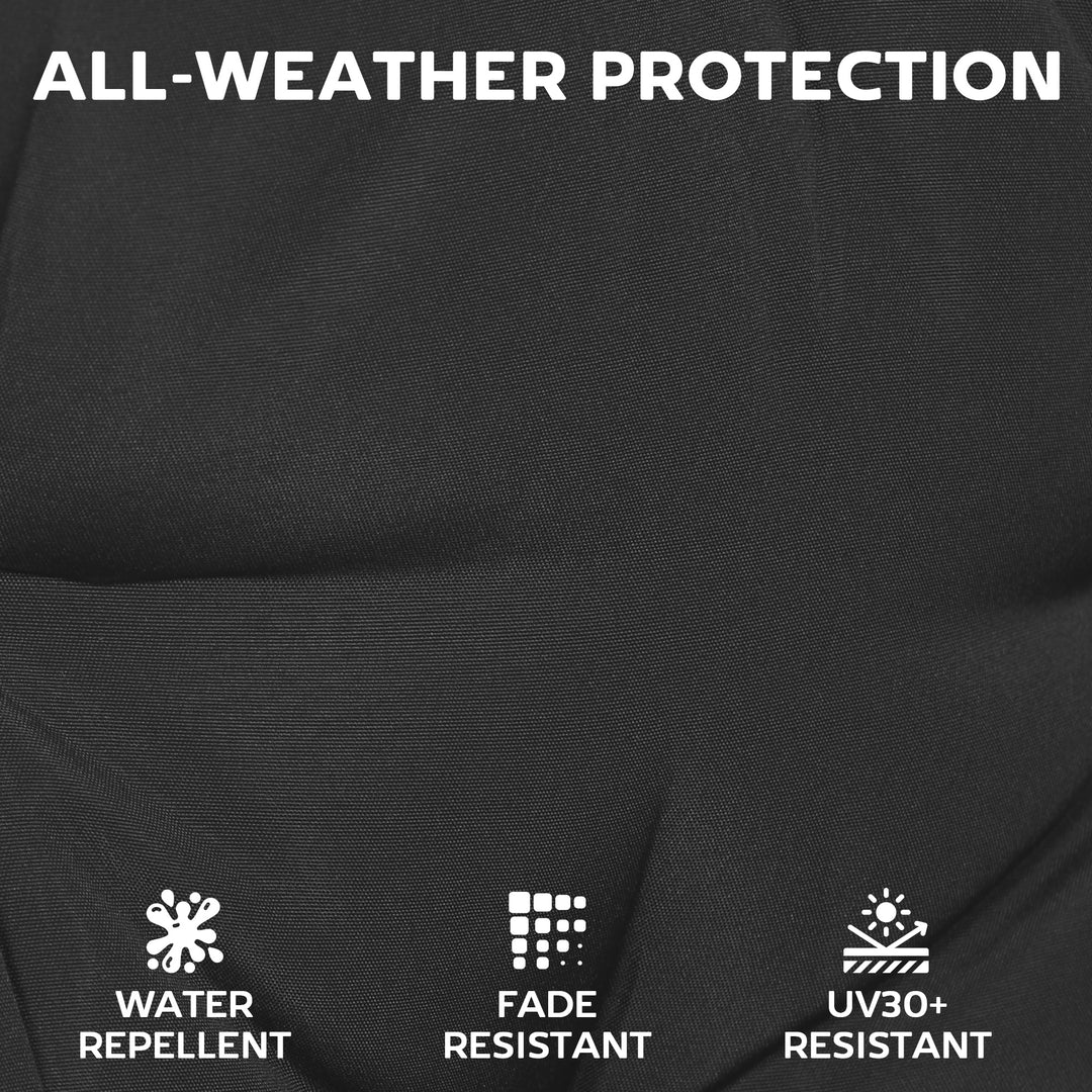 Outdoor Seat Cushions Set of 2 with Ties, Waterproof Garden Seat Pads,
