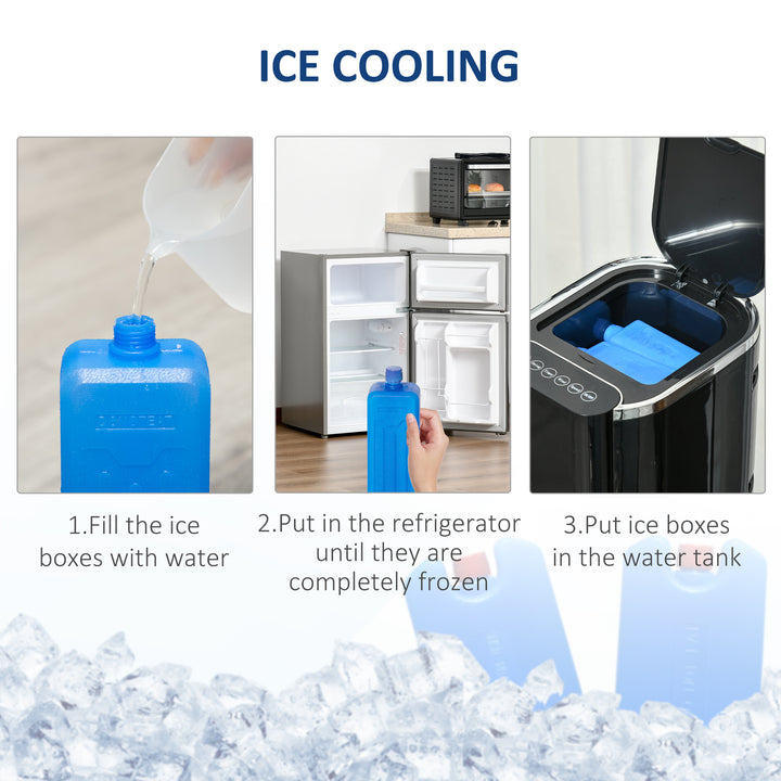 HOMCOM Portable Swamp Cooler: 42" Water-Cooled Unit, 3 Modes, Oscillating, Remote & Timer, Quiet for Bedrooms, Ebony | Aosom UK