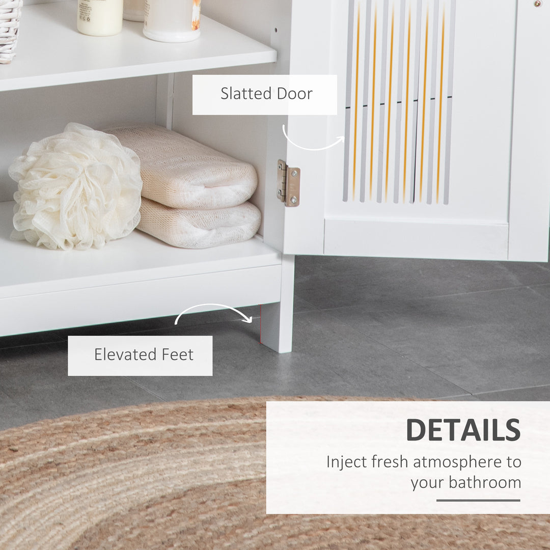 MCL Modern Bathroom Floor Cabinet - White