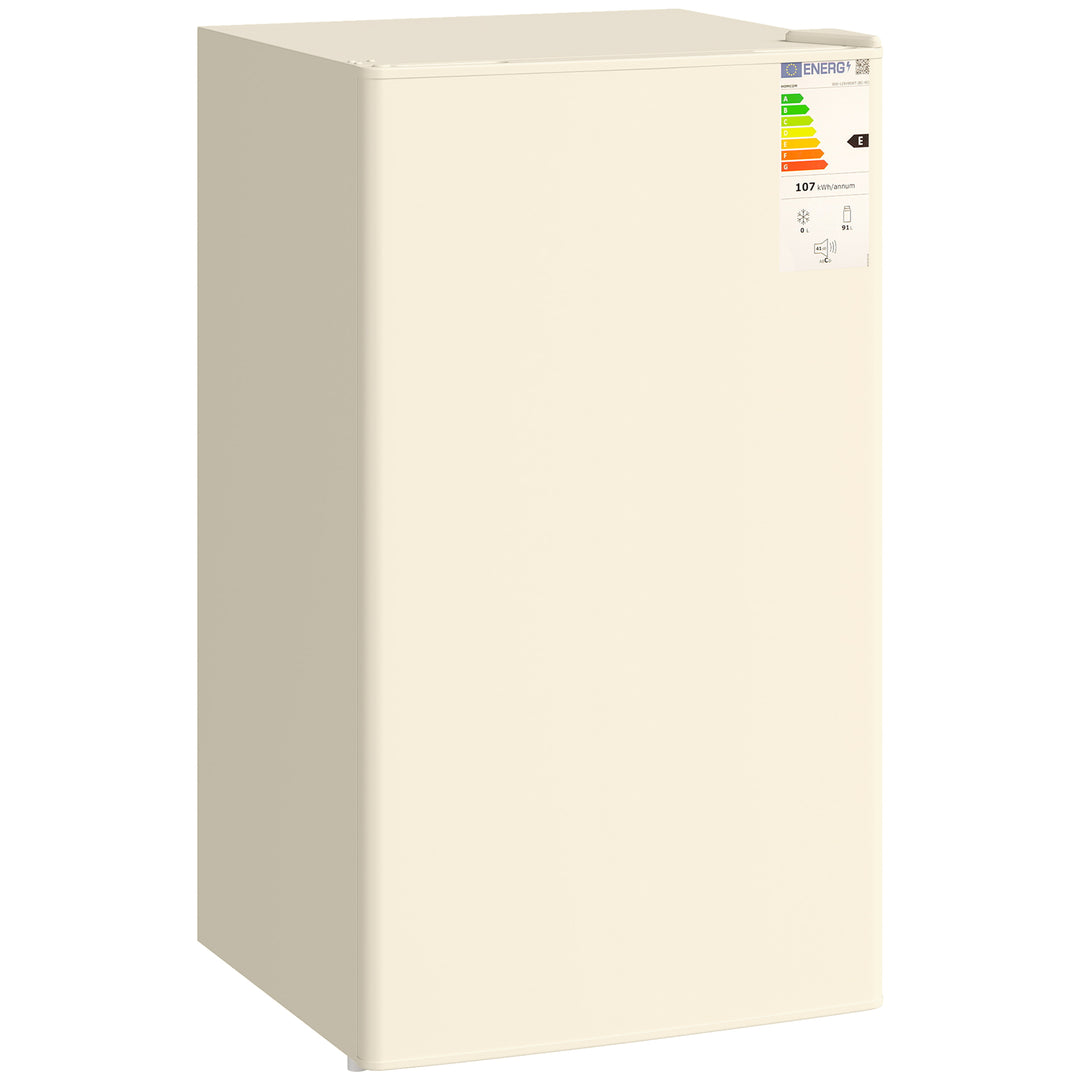 Under Counter Fridge, 91L Small Fridge with Chiller Box, Removable She