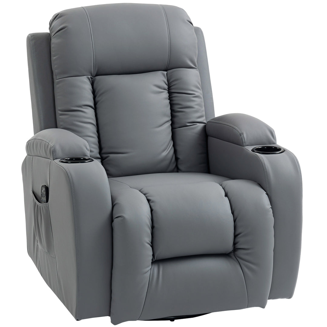 Massage Recliner Armchair, PU Leather Recliner Chair