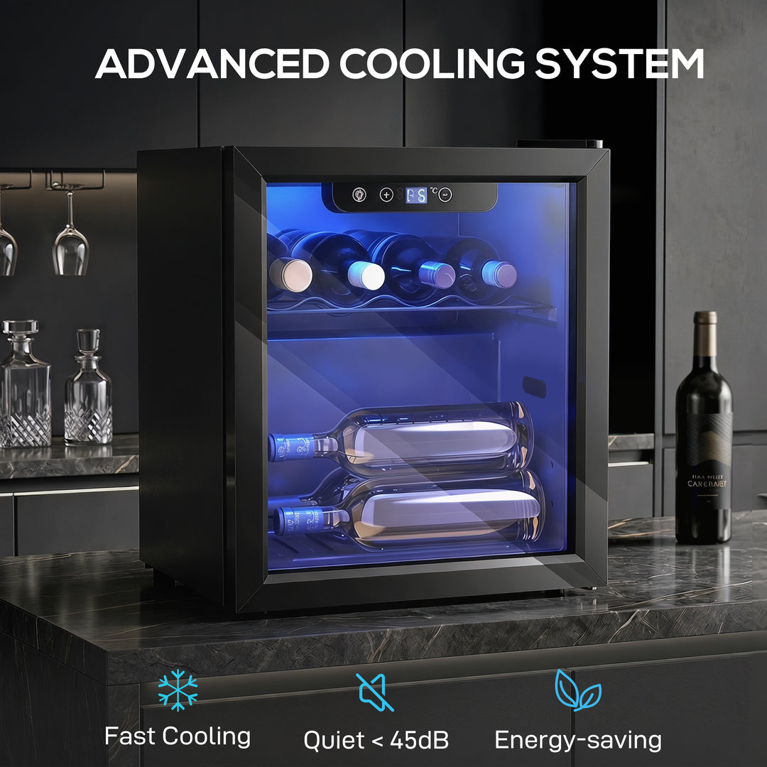 12 Bottle Wine Cooler, 36 Litre Capacity, 4-16°C Tabletop Drinks Wine - view 4