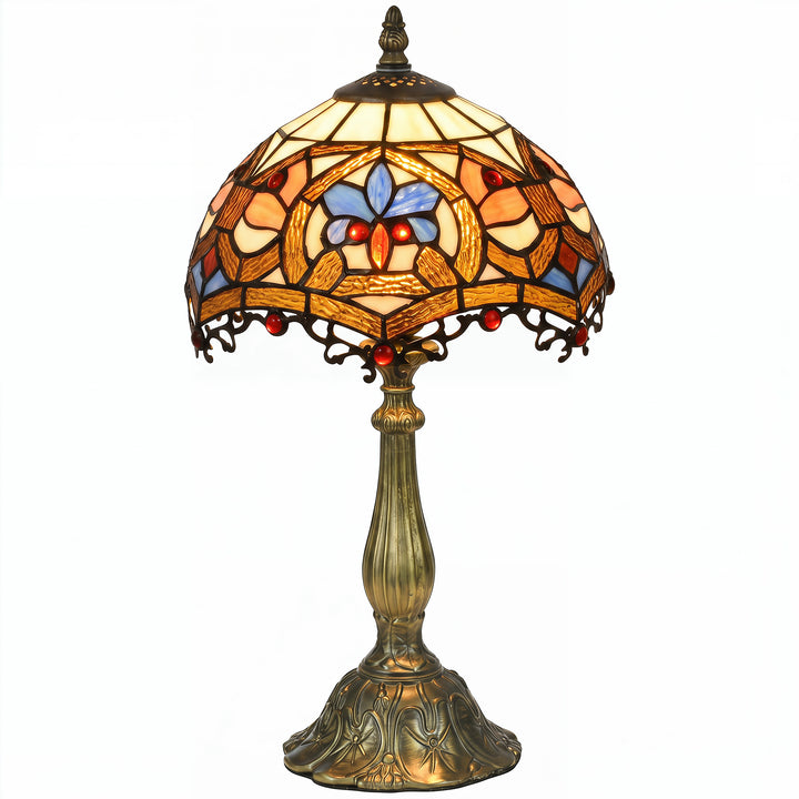 Tiffany Lamp, Stained Glass Table Lamp, Handcrafted Artisan Collectibl