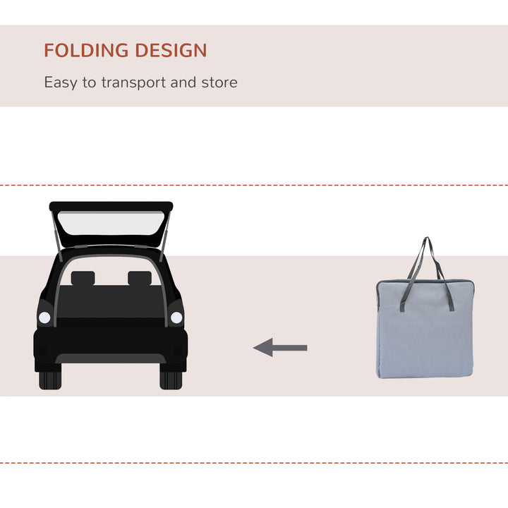 MCL Pet Carrier Folding Bag Car Seat Cat Dog Puppy Kennel Portable Travel Cage Tote Case Mesh Holder House Grey